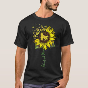 T-shirt Maman Berger Allemand Tournesol Cadeaux Berger Chi