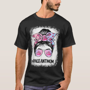 T-shirt Maman blanchie maman de concours chignon décoiffé 