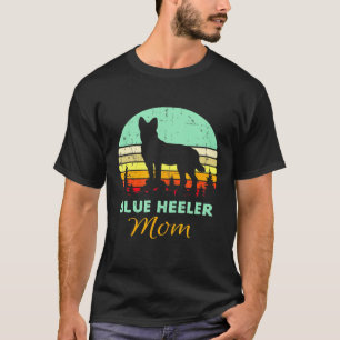T-shirt Maman Blue Heeler Rétro 70s 80s Chien Bouvier Aust