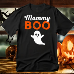 T-shirt Maman Boo Orange Cute Halloween Famille Correspond