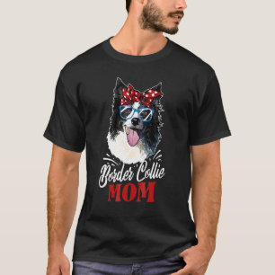 T-shirt Maman Border Collie Chien Border Collie Mignon
