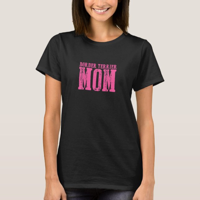 T-shirt Maman Border Terrier Féminin  1 (Devant)