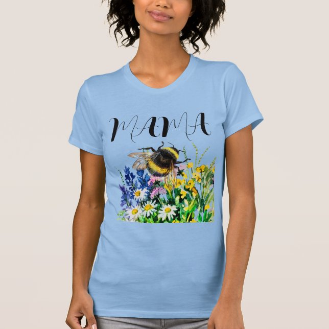 T-shirt Maman, bourdon (Devant)