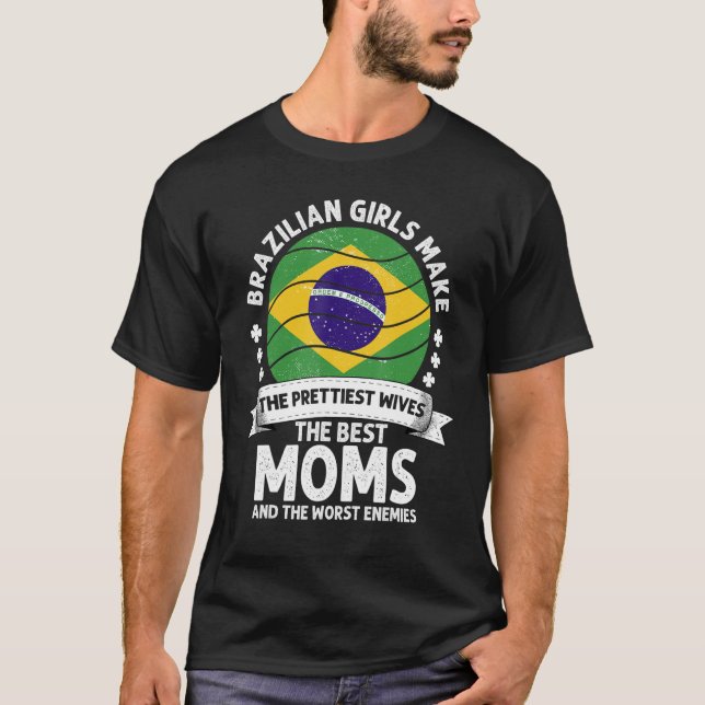 T-shirt Maman brésilienne Brésil Fête des mères maman brés (Devant)