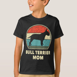 T-shirt Maman Bull Terrier Cadeau Drôle pour Femmes Amoure