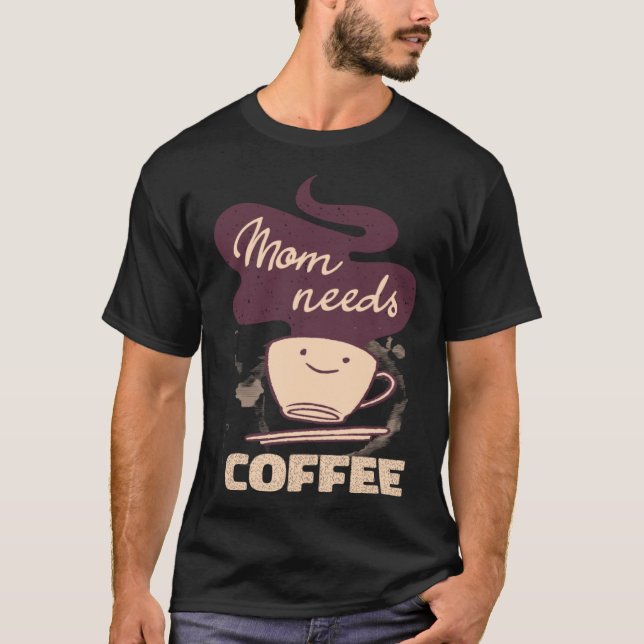 T-shirt Maman Caféine Week-end Vêtements Café (Devant)