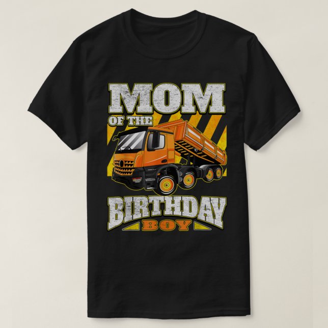 T-shirt Maman - Camion à vidange Anniversaire (Design devant)
