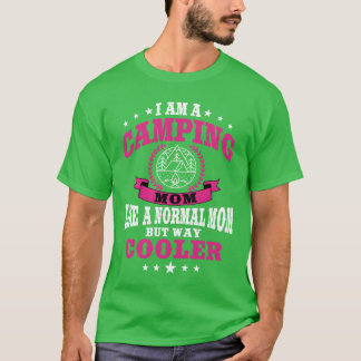 T-shirt Maman Camping Drôle Pour Femme Garçon