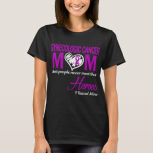 T-shirt Maman cancer gynécologique j'ai élevé la mienne