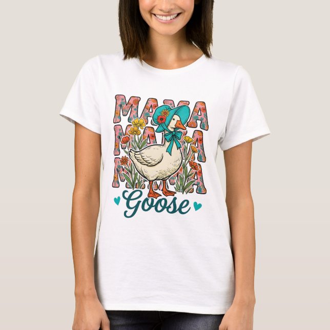 T-shirt Maman cane mignonne art de mots  (Devant)