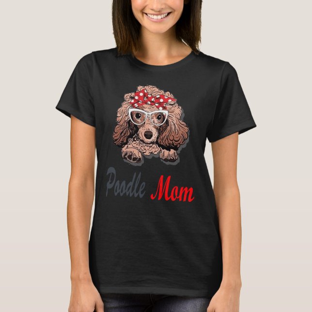 T-shirt maman caniche (Devant)
