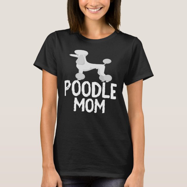 T-shirt maman caniche T- (Devant)