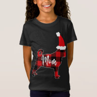 Maman Carlin Chien Noël Mama Pyjama Rouge Plaqué B