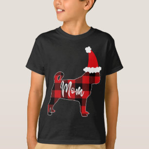 T-shirt Maman Carlin Chien Noël Mama Pyjama Rouge Plaqué B