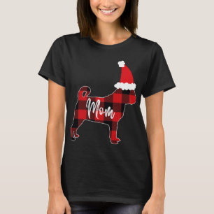 T-shirt Maman Carlin Chien Noël Mama Pyjama Rouge Plaqué B