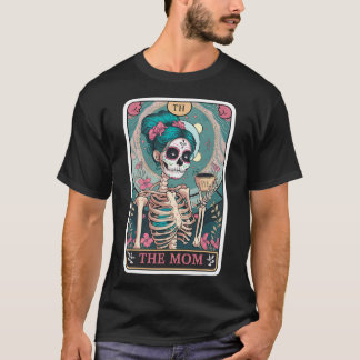 T-shirt Maman Carte Tarot Crâne Maman Skeleton Fête des mè