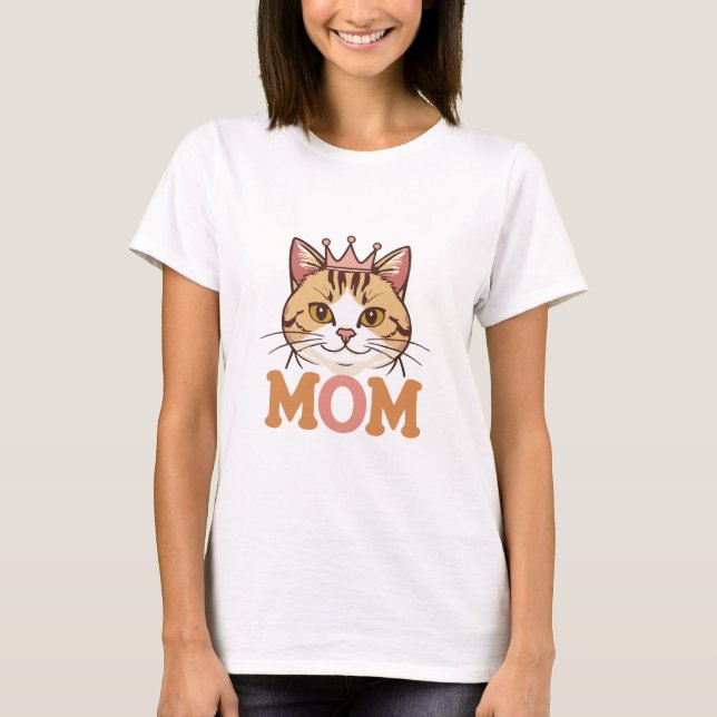 T-shirt Maman chat (Devant)