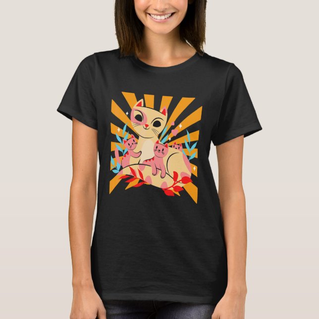 T-shirt Maman chat (Devant)