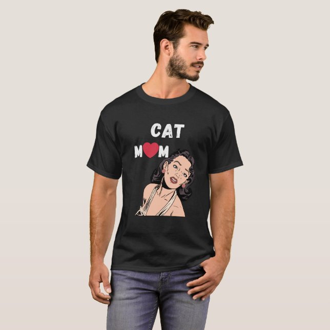 T-shirt Maman chat (Devant entier)
