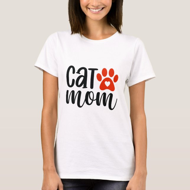 T-shirt maman chat (Devant)