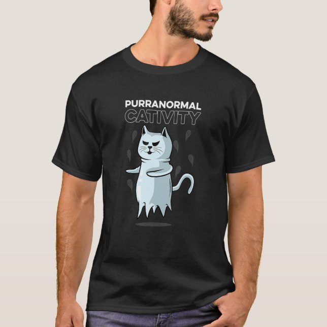 T-shirt Maman Chat à Activité Purranormale (Devant)