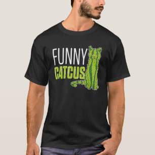 T-shirt Maman chat cactus
