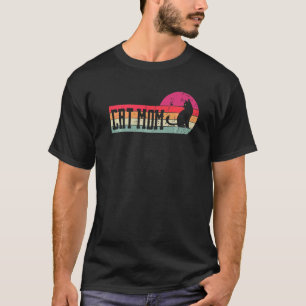 T-shirt Maman Chat Chat Style Vintage