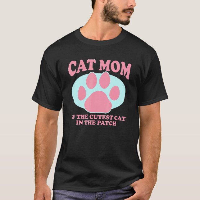 T-shirt Maman Chat Du Chat Le Plus Mignon Propriétaire De  (Devant)