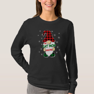 T-shirt Maman Chat Gnome Buffalo Carreaux Correspondance F