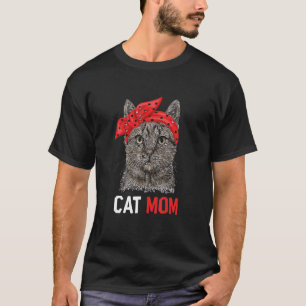 T-shirt Maman Chat Graphique Propriétaire de Chat Dresseur