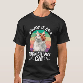 T-shirt Maman Chat JOY EST UN PROPRIÉTAIRE DE CHAT TURC VA