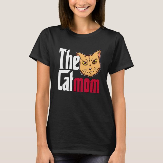 T-shirt Maman Chat La Catmère Mère Chat Folle Maman Minou (Devant)