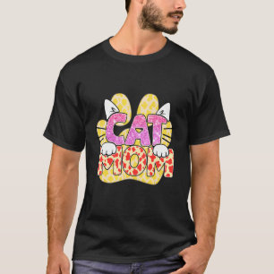 T-shirt Maman Chat Léopard Animal Compagnon Chatons Patte