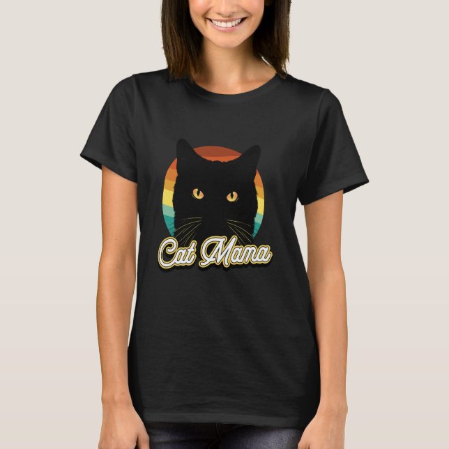 T-shirt Maman chat, Maman chat folle (Devant)