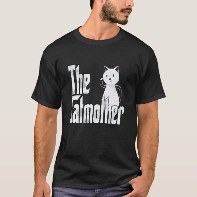 T-shirt Maman Chat Mère de Chat Folle Mignonne Mère de Cha (Devant)