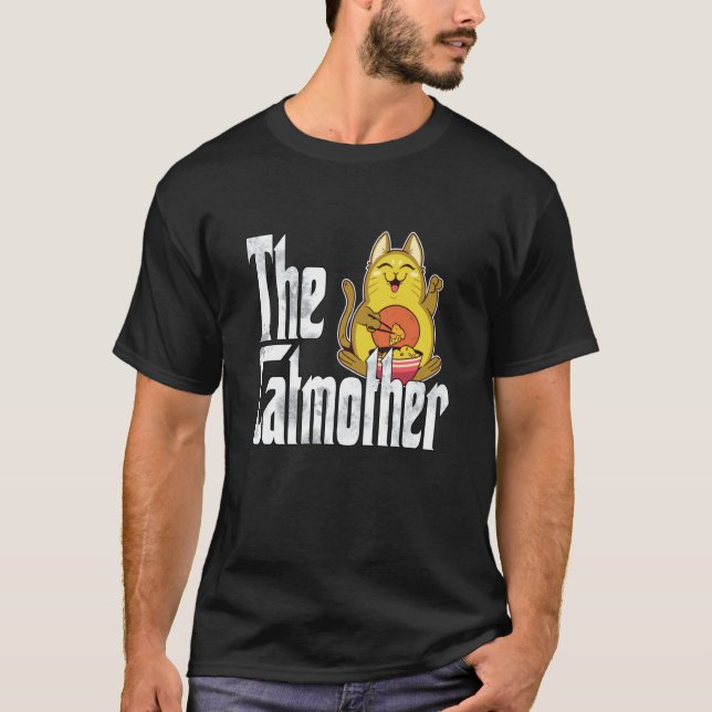 T-shirt Maman chat Mère de chat Nourriture Mère de chat Ma (Devant)