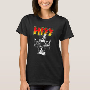 T-shirt Maman Chat Mignon Drôle Hiss Kitten Chats Rock T