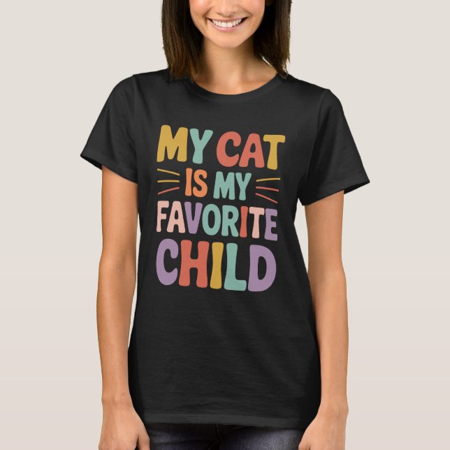 T-shirt Maman Chat Papa Chat (Devant)