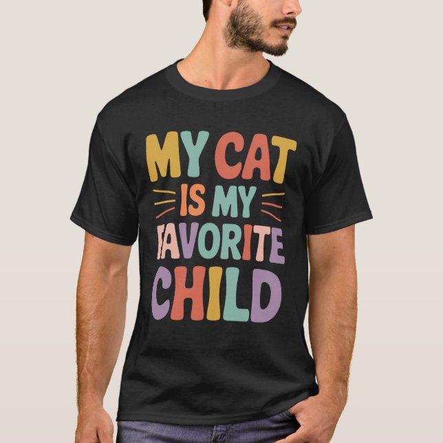 T-shirt Maman Chat Papa Chat (Devant)
