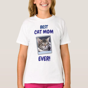 T-SHIRT MAMAN CHAT PERSONNALISÉE FÊTE DES MÈRES JOURNÉE CH