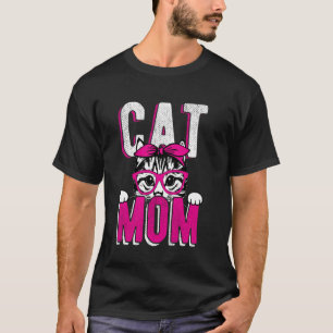 T-shirt Maman Chat Propriétaire de Chat Fête des Mères Fam