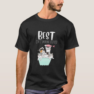 T-shirt Maman Chat Rétro Meilleure Maman Chat Jamais Dame 