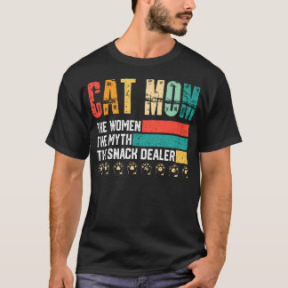 T-shirt Maman Chat Vintage L'Homme Le Mythe Distributeur d