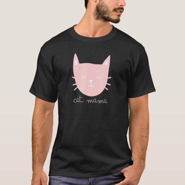 T-shirt Maman chatte chat Rose Kitty (Devant)