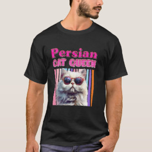 T-shirt Maman Chatte CHATTE PERSANE REINE Chats Persans Vi