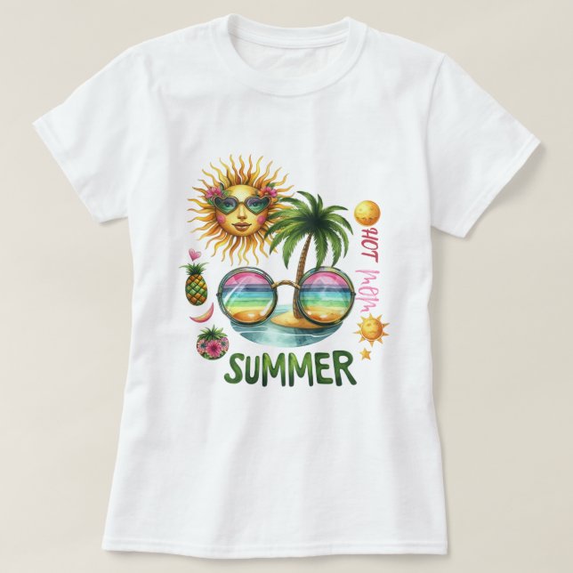T-shirt Maman chaude (Design devant)