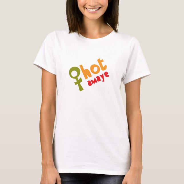 T-shirt Maman chaude éthiopienne ("Amaye") (Devant)