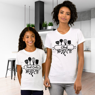 T-shirt Maman Chef Cuisine Ustensile Design Culinaire