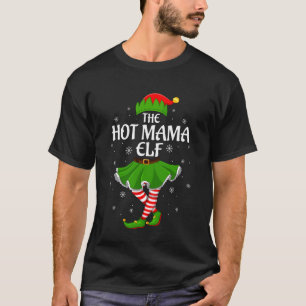 T-shirt Maman chère Elfe Noël Famille Filles Femmes Elfe É