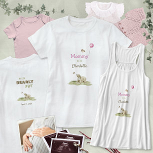 T-shirt Maman Chérie Future Ourse Attend à Peine Ballon Ro